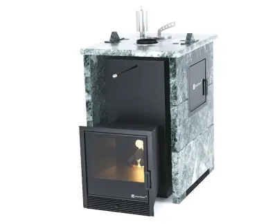 Фото Печь «Анапа» М2 в трехстороннем кожухе Змеевик в магазине Woodson
