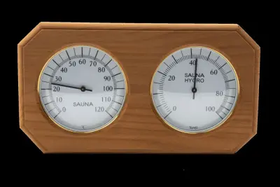 Термогигрометр ОЧКИ восьмиугольник (термодревесина) TH-22Т Термогигрометр ОЧКИ восьмиугольник (термодревесина) TH-22Т