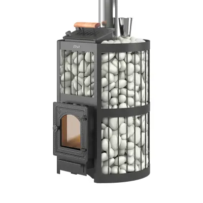 Фото Чугунная печь для бани ЭТНА Стандарт 24 (ДТ-4С) Закрытая каменка Б/В в магазине Woodson