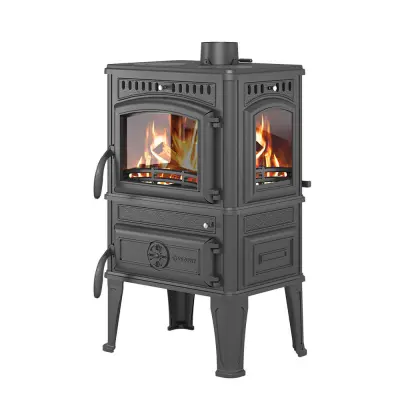 Фото Печь-камин Везувий LV-12PS "Антрацит" в магазине Woodson