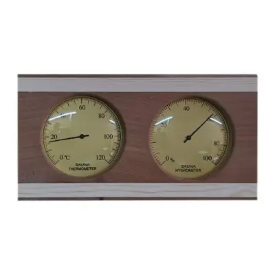 Термогигрометр для бани T-071 для бани и сауны ( канадский кедр) Термогигрометр для бани T-071 для бани и сауны ( канадский кедр)