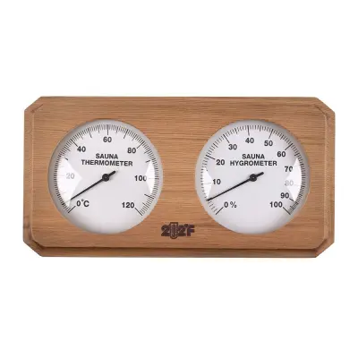 Термогигрометр ОЧКИ восьмиугольник (канадский кедр) TH-22R Термогигрометр ОЧКИ восьмиугольник (канадский кедр) TH-22R