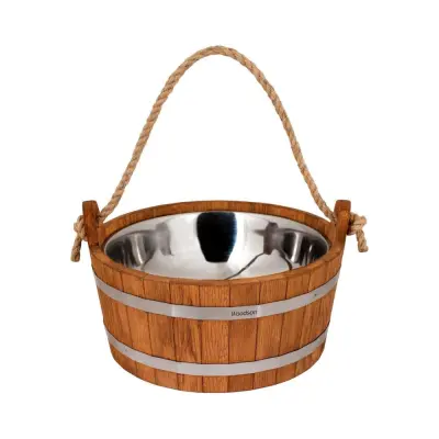 Шайка Woodson с нержавеющей вставкой, 7,5 л., дуб Шайка Woodson с нержавеющей вставкой, 7,5 л., дуб