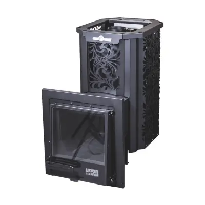 Фото Печь банная HARD 30L "Хохлома" Панорама в магазине Woodson