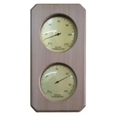 Термогигрометр для бани T-082 для бани и сауны (кедр) Термогигрометр для бани T-082 для бани и сауны (кедр)