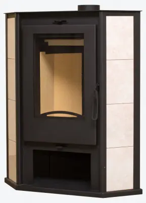 Фото Печь РИТМ 7 угловой с чугунной плитой в магазине Woodson