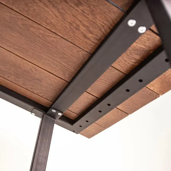 Стол дубовый с металлическим основанием Woodson 1600*850