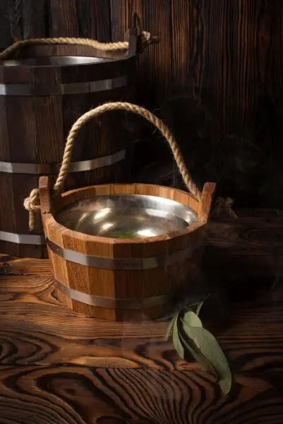 Шайка Woodson с нержавеющей вставкой, 3,5 л., дуб Шайка Woodson с нержавеющей вставкой, 3,5 л., дуб