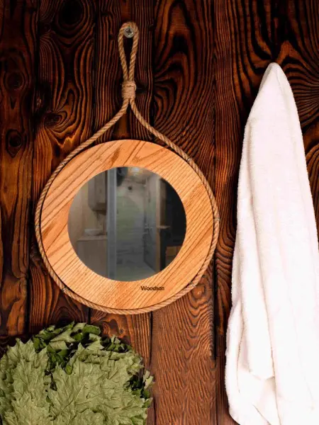 Зеркало для бани Woodson d38 дуб Зеркало для бани Woodson d38 дуб