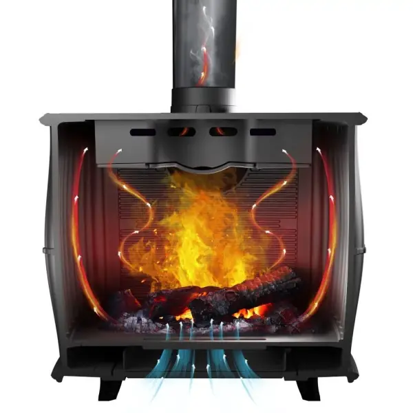 Фото Печь-камин "Маэстро II" в магазине Woodson Фото Печь-камин "Маэстро II" в магазине Woodson