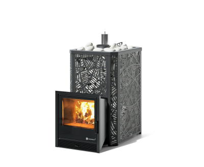 Фото Печь Изистим Ялта 25/2025 Модерн черный  в магазине Woodson