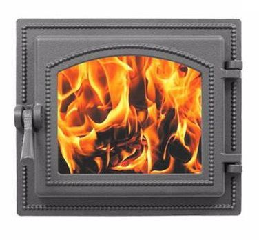 Дверка ВЕЗУВИЙ каминная 260 (Антрацит)