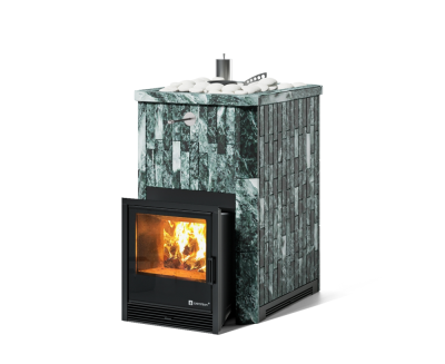 Фото Печь «Анапа» в полноценном наборном кожухе Змеевик с открытым верхом  в магазине Woodson