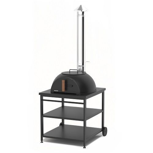 Садовая чугунная печь "Легенда Гарден" (с основанием из немецкого шамота) на подставке