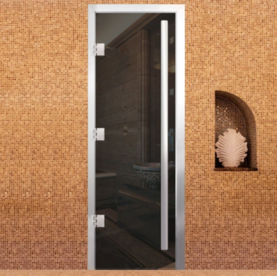 Дверь Хамам Престиж 60G Серая 1900*700, R, БП, ВР