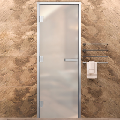 Дверь Хамам Элит 60G Белая Matelux 2000*700 L, без порога