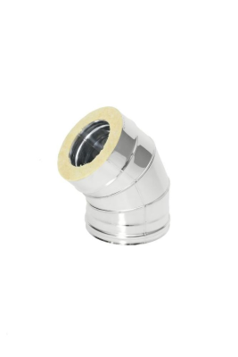 Фото Отвод Термо 45* ОТ-Р 310-0.8/304 D150/250 (2S) с хомутом 