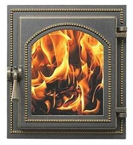 Дверка ВЕЗУВИЙ каминная 220 (Бронза)