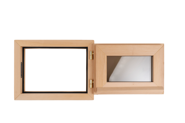 Окно Woodson 40*30, стекло бронза, ольха