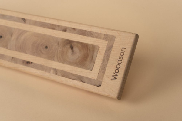 Светильник Woodson Фиджи линия, угловой со светодиодной лентой, ольха (24V)