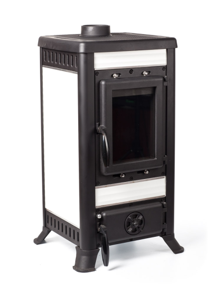 Фото Печь чугунная KLEMENS I белый в магазине Woodson