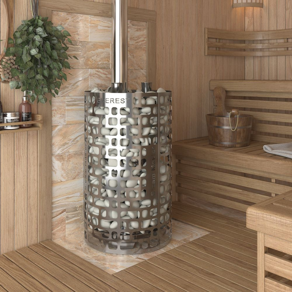 Фото Печь для бани Эверест "Steam Master" 60 INOX (320M) в магазине Woodson Фото Печь для бани Эверест "Steam Master" 60 INOX (320M) в магазине Woodson