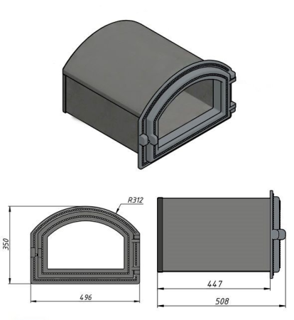 Духовой шкаф ВЕЗУВИЙ 223 (Антрацит)