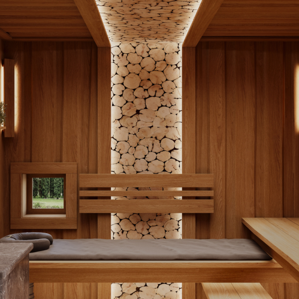 Панно "Можжевельник" с подсветкой, наличник Липа, без светодиодной ленты