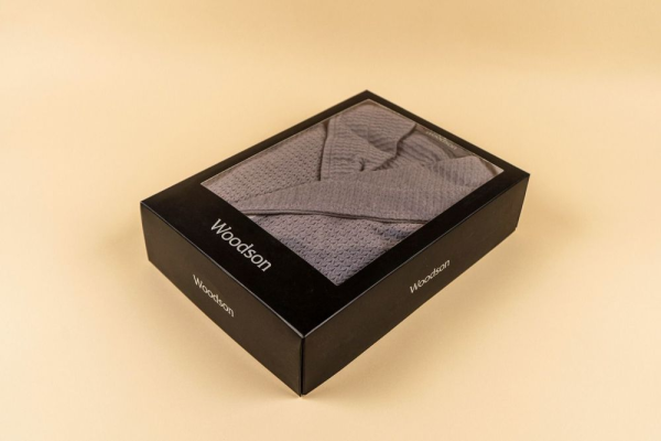 Халат вафельный Woodson, gray (50)