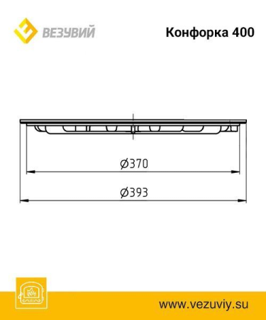 Конфорка ф400